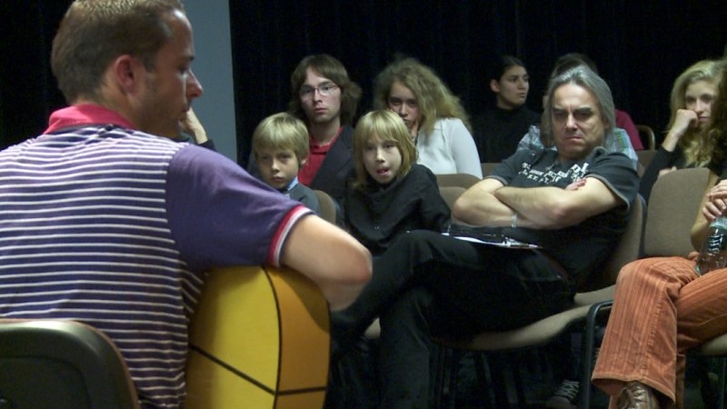 Workshop flamenca na Malé scéně - vedli Jan Kónig a Lenka Kudláčková